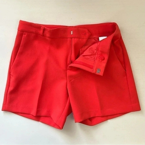 Banana  Republic Tailored City Shorts Stretch Crepe Orange Size 0 NWOT - Picture 10 of 16